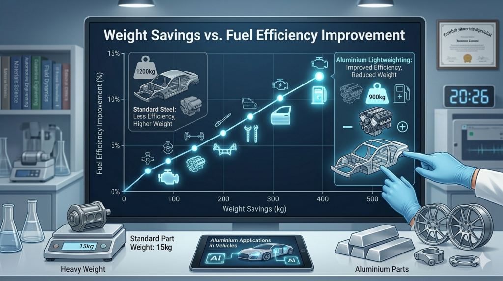 aluminium die casting vehicle weight reduction fuel efficiency